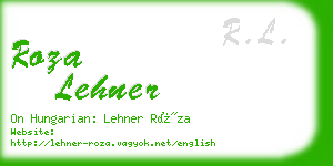 roza lehner business card